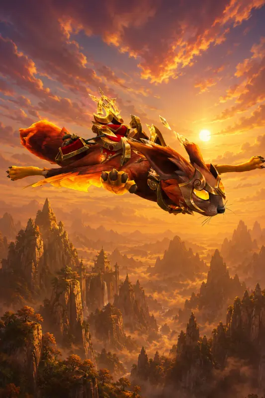 World of Warcraft Mists of Pandaria Classic - Scurrysoar Groveglider Collection - Embertuft Groveglider DLC — Battle.net, Standard