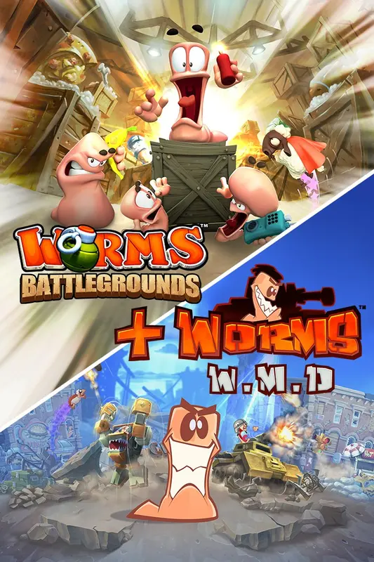 Worms: Battlegrounds + Worms W.M.D — Xbox Live, Standard