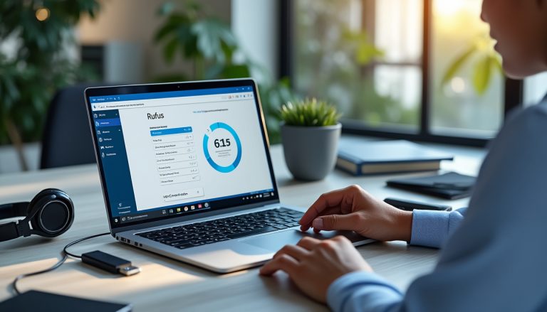 explorez l'expérience utilisateur de rufus sous windows, un outil simple et efficace pour créer des clés usb bootables rapidement.